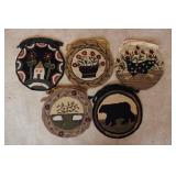 5 Decorative Hooked Chair Pads