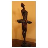Ceramic Replica of Bronze Ballet Dancer Figure