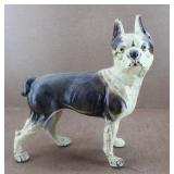 Cast Iron Vtg Boston Terrier Dog Door Stop