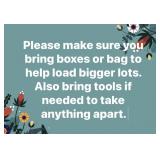 Supplies for Pick Up