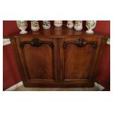 Vintage Hand Carved Corner Cabinet