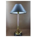 Black Shade Vintage Brass Table Lamp