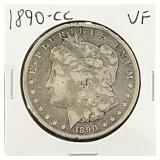 1890-CC  Morgan Silver Dollar
