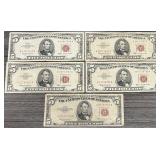 5pc Red Seal $5