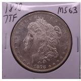 1878 7 Tail Feathers Morgan Silver Dollar
