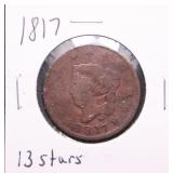 1817 13 Stars Large Cent