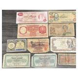 10pc Foreign Currency