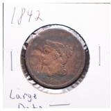 1842 Large Date Large Cent