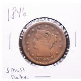 1846 Small Date Large Cent