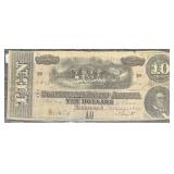 1864 Confederate $10