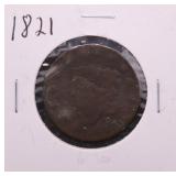 1821 Large Cent