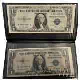 2pc 1935-E Silver Certificate $1