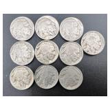 10pc. Buffalo Nickels