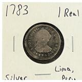 1783 Silver 1 Real