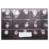 15pc Mickey & Minnie 1/20 oz .9999 Silver Rounds