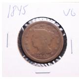 1845 Large Cent