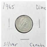1965 Silver Canada Dime