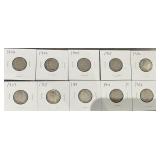 10pc Better Liberty V Nickels