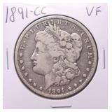 1891-CC Morgan Silver Dollar