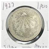 1927 Silver Mexico 1 Peso