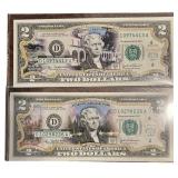 2pcNational Park US Colorized $2 Bank Notes