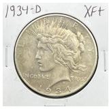 1934-D Peace Dollar
