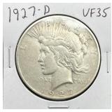 1927-D Peace Dollar