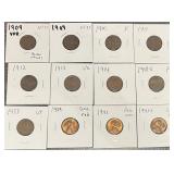 12pc Better Wheat Cents