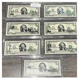 7pc Different State Themed $2- Slabbed