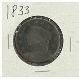 1833 Large Cent