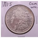1881-S UNC Morgan Silver Dollar