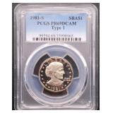 1981-S Type 1 Susan B Anthony Proof Dollar