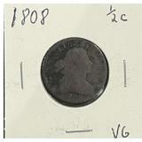 1808 Draped Bust 1/2 Cent