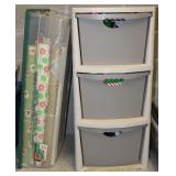 Sterilite Plastic Storage Bin w/ Christmas Bags +