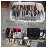 Large Collection of CDs & Cassette Tapes