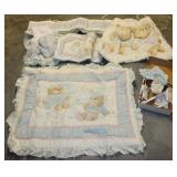 Vintage Red Calliope Crib Bedding Set & Mobile