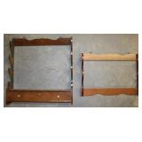 Vintage Wooden Wall Hanging Gun Racks