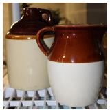 Vtg Stoneware Jug & Pitcher