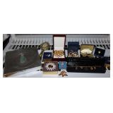 Vintage Avon Jewelry, Plate, & Perfume Bottles