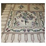 Vintage Arch Floral Quilt w/ Pillow Cases