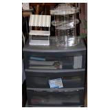 Sterilite 3 Bin Storage Shelf w/ Art Supplies