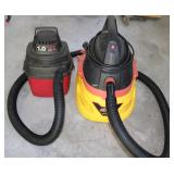 Stinger 2.5G & Shop Vac 1G Shop Vacs