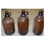 Vtg Cleanser, Purex, & Clorox Brown Glass Bottles