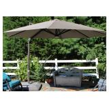 11ft Seasons Sentry LED Solar Offset Umbrella