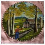 Signed Andree Hand Painted Saw Blade