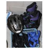 Quest Adult Size Roller Blade w/ Pads & Helmet