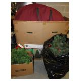 7.5 Pre-Lit Tree, Wreaths, Garland, Douglas Tree