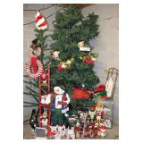 Large Christmas Decor Collection w/ 2 Trees