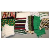 Large Collection of Knitted/ Afghan Throw Blankets