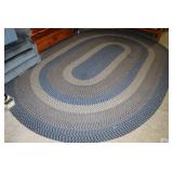 Blue Braided Area Rug
